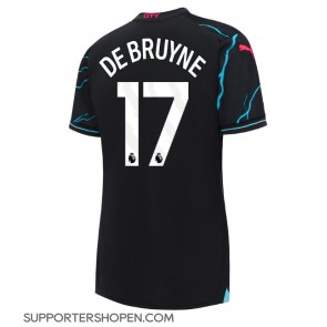 Manchester City Kevin De Bruyne #17 Tredje Matchtröja Dam 2023-24 Kortärmad